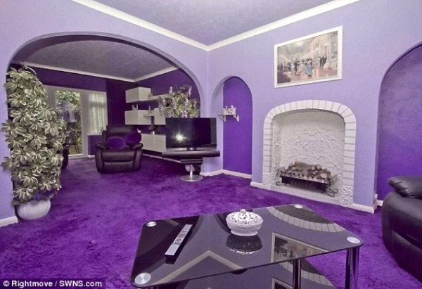 all purple house