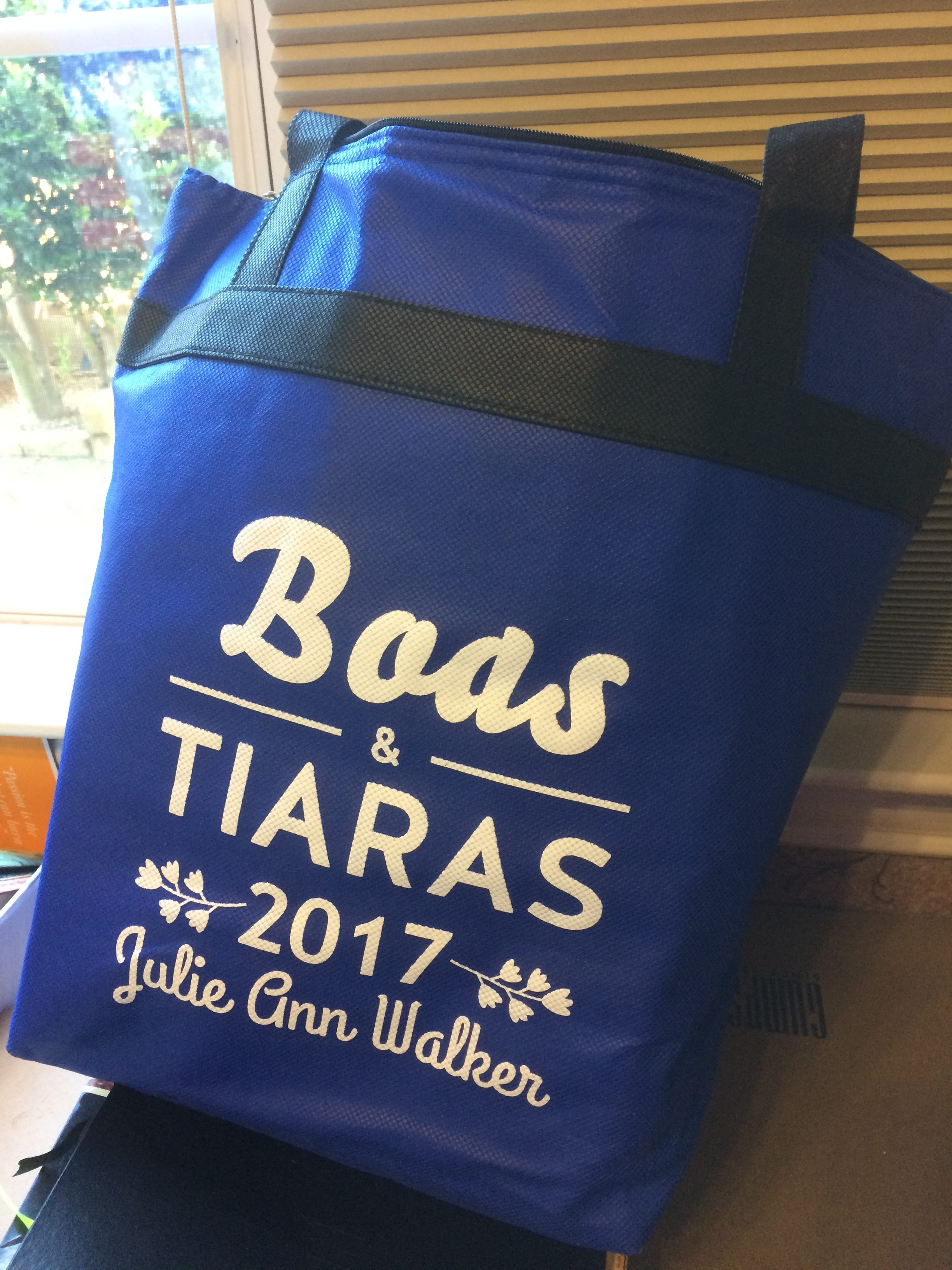 Boas and Tiaras bag 2017